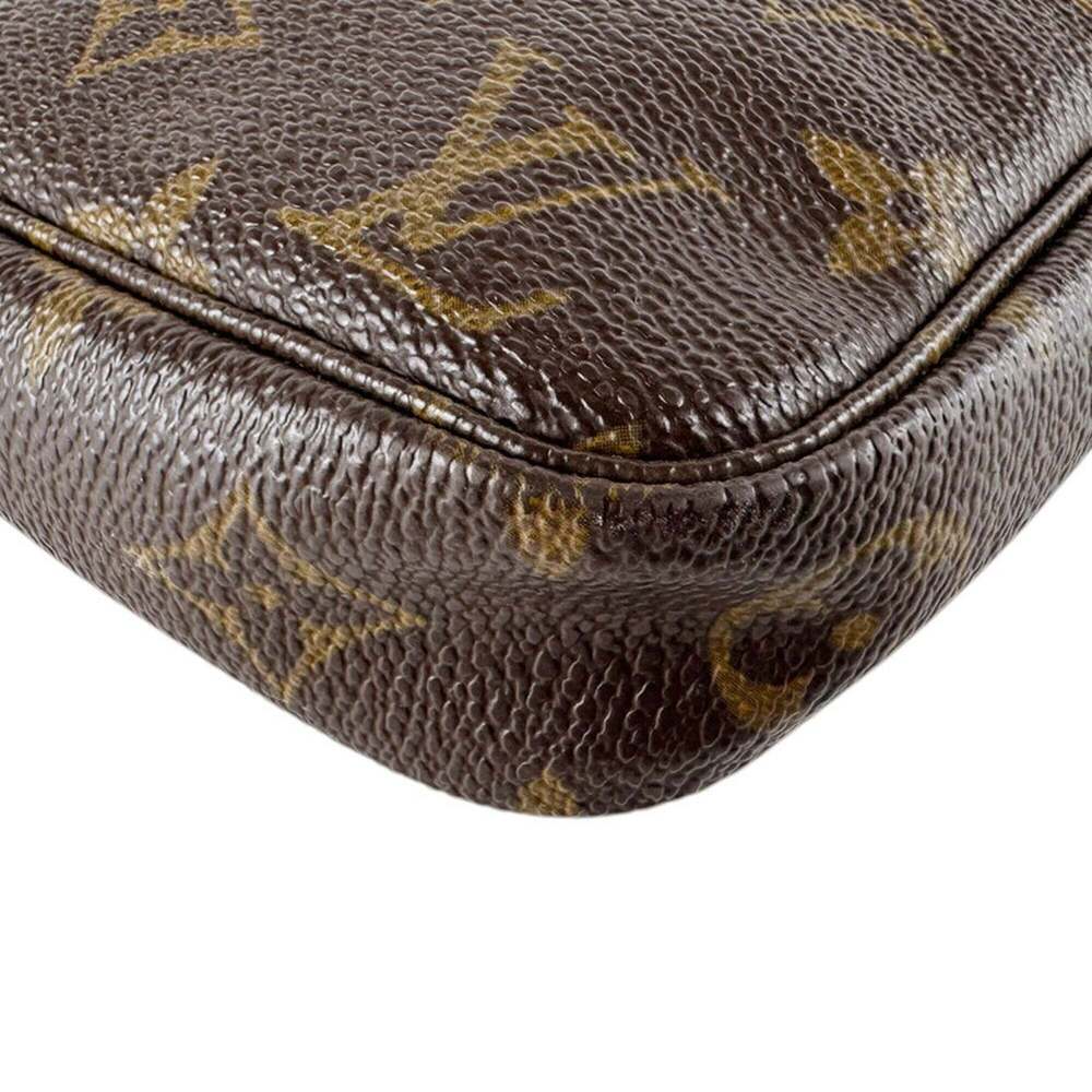 LOUIS VUITTON Brown Monogram Canvas Pochette Mini Bag - Picture 9 of 12